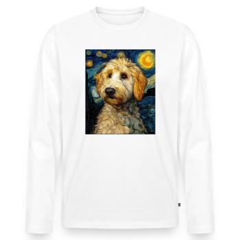 Havanais - T-shirt manches longues Premium bio Homme - blanc - Devant - Nico (187cm)