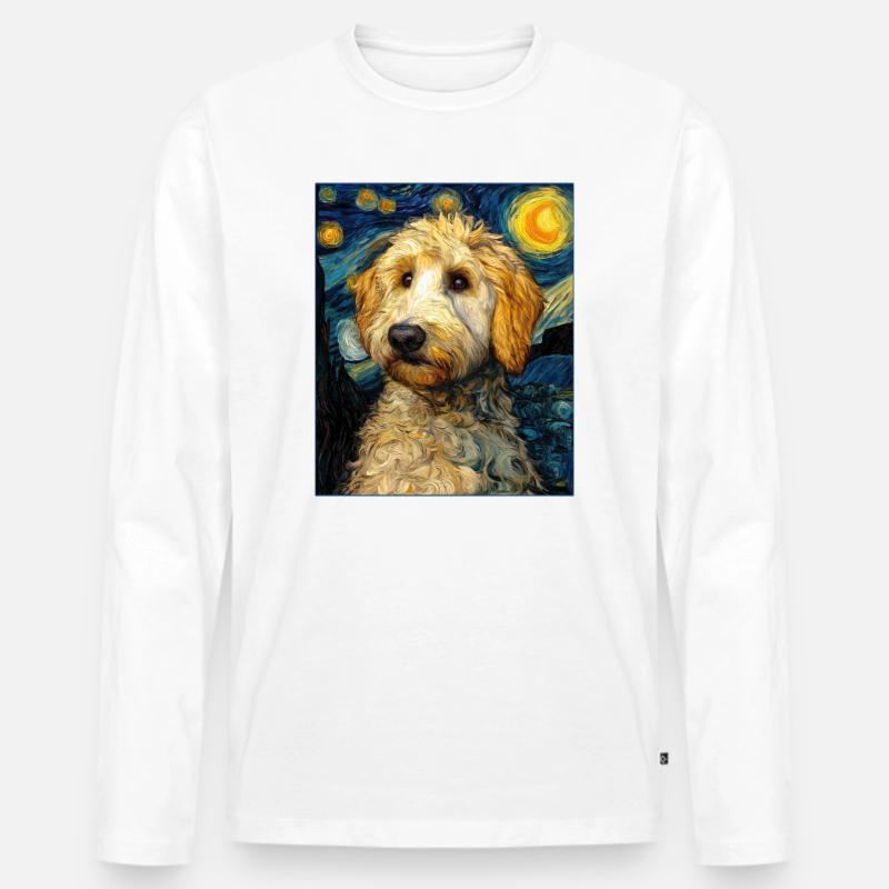 Havaneser - Männer Premium Bio Langarmshirt - Weiß