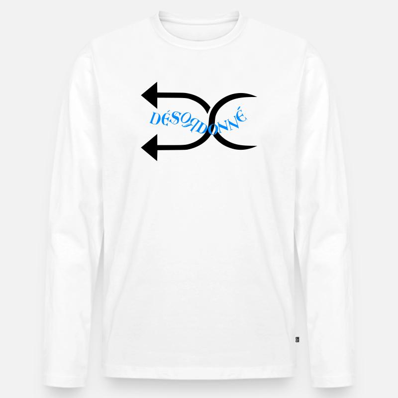 Entschuldigung - Männer Premium Bio Langarmshirt - Weiß