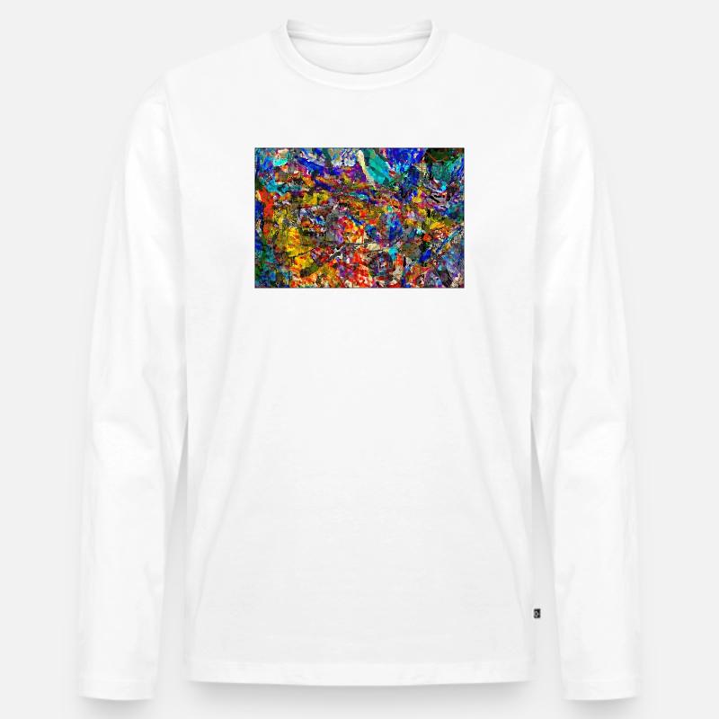 ysprakaggy - Männer Premium Bio Langarmshirt - Weiß