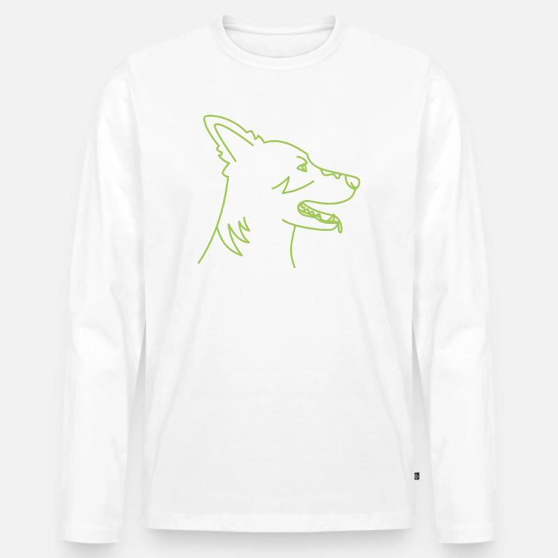 AmarokGeist - Männer Premium Bio Langarmshirt - Weiß