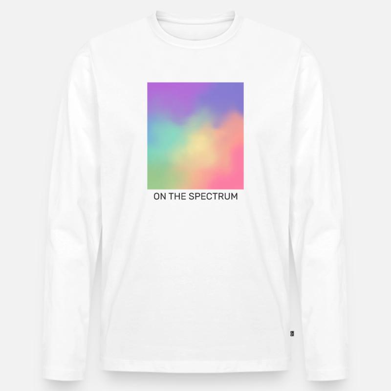 Auf dem Spektrum - Männer Premium Bio Langarmshirt - Weiß