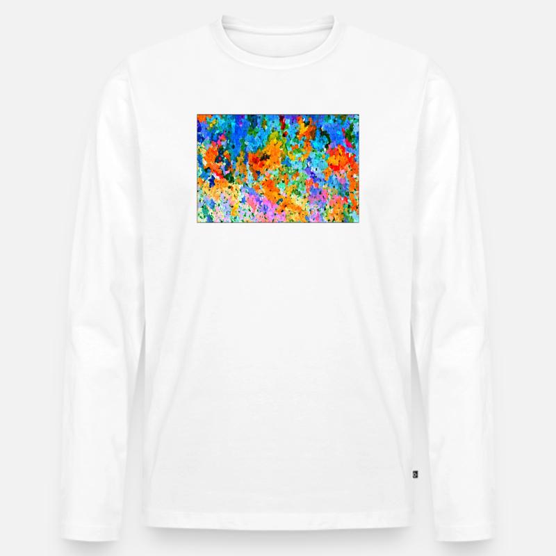 janderesj - Männer Premium Bio Langarmshirt - Weiß