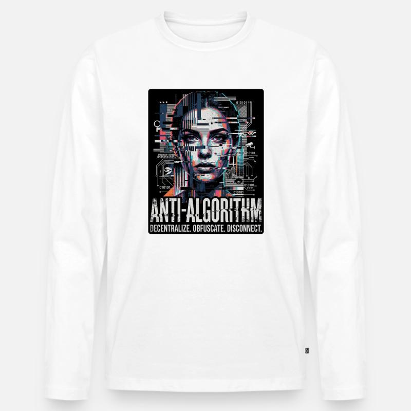 Anti Algorithm Men's Premium Organic Long Sleeve Shirt