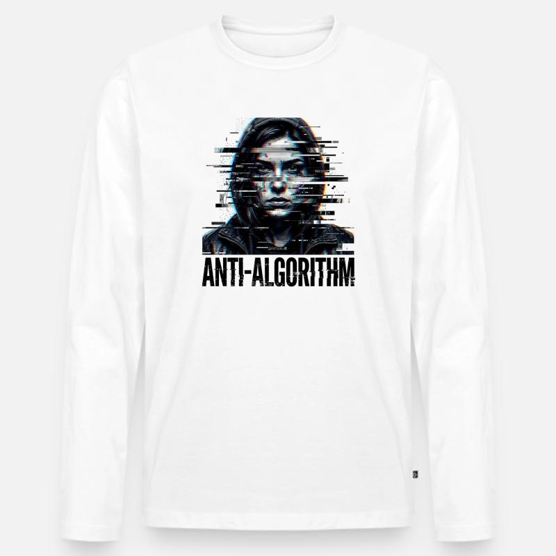 Anti Algorithm Digital Men's Premium Organic Long Sleeve Shirt