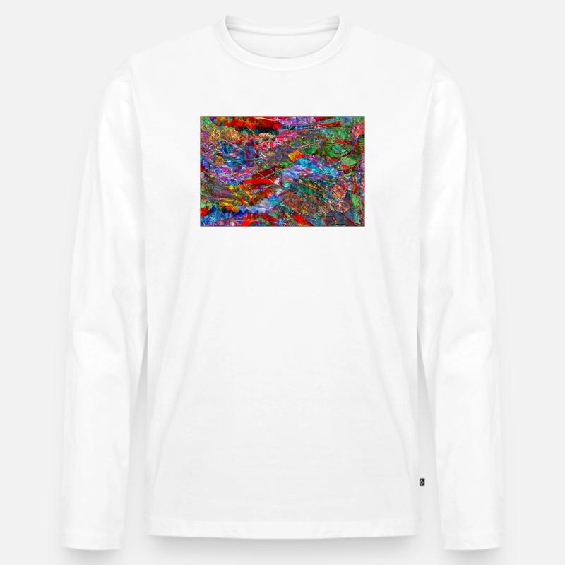 Dissonanz - Männer Premium Bio Langarmshirt - Weiß