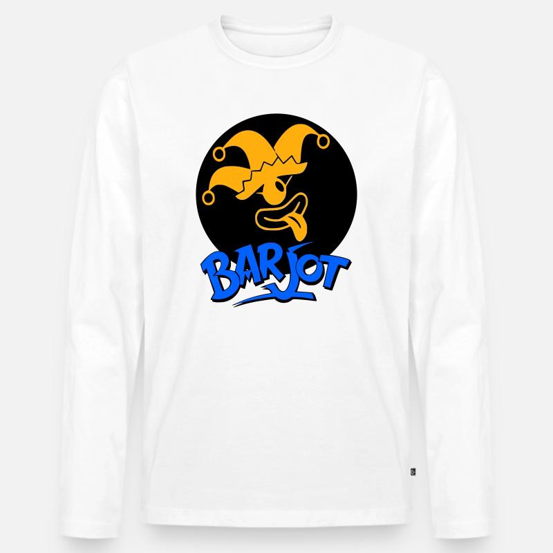 Barjot - Männer Premium Bio Langarmshirt - Weiß