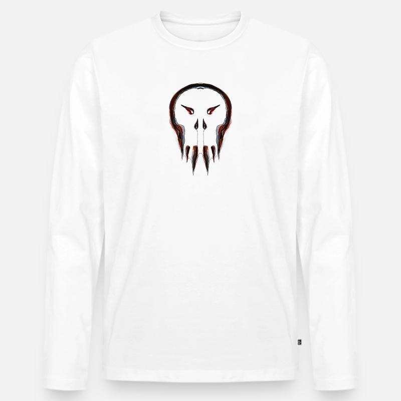 Heavy Metal - Männer Premium Bio Langarmshirt - Weiß