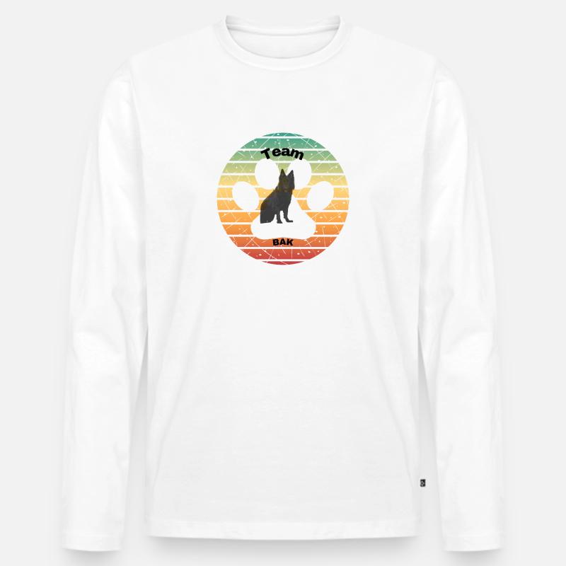 Team Bak - Männer Premium Bio Langarmshirt - Weiß