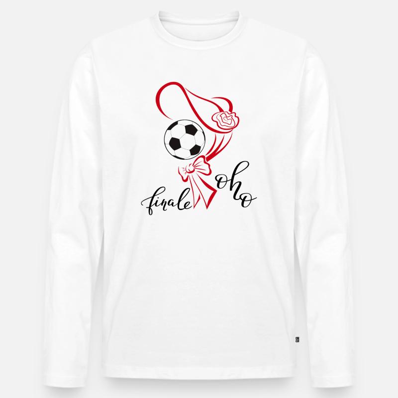 Finale Oho - Männer Premium Bio Langarmshirt - Weiß