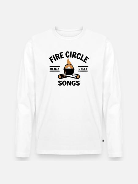 Campfire Kettle Cooking Outdoor Camping - Men's Premium Organic Long Sleeve Shirt - white