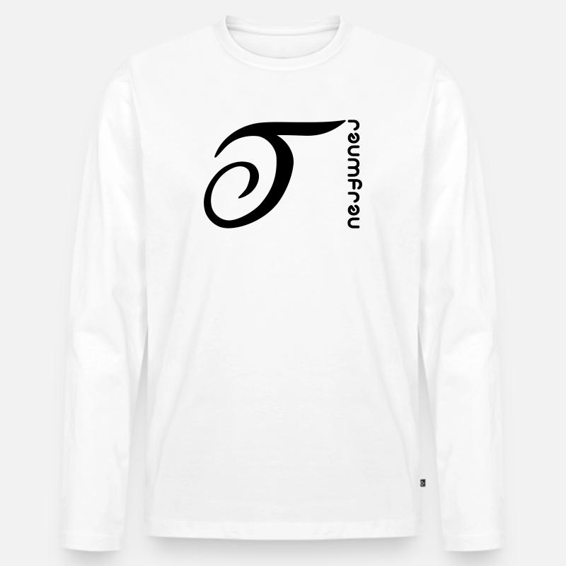 Traumfrau - Männer Premium Bio Langarmshirt - Weiß