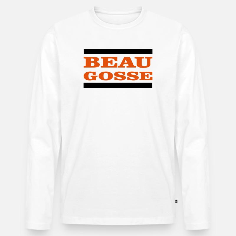 Stattlich - Männer Premium Bio Langarmshirt - Weiß