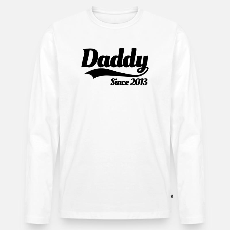 Dandy since 2013 - Männer Premium Bio Langarmshirt - Weiß