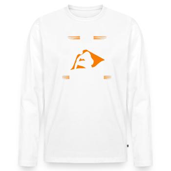 Abfallbeauftragter Spruch lustig - Männer Premium Bio Langarmshirt - Weiß - Vorne - Nico (187cm)