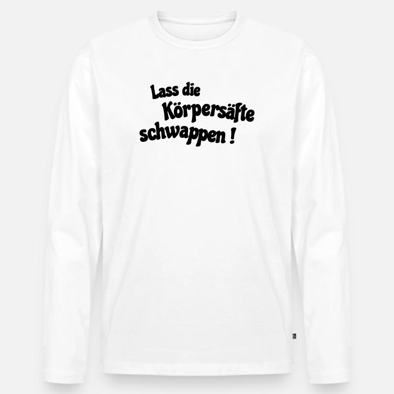 koerpersaefte - Männer Premium Bio Langarmshirt - Weiß