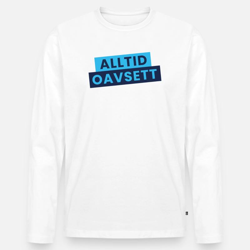 Immer unabhängig – stilvolle Aussage - Männer Premium Bio Langarmshirt - Weiß
