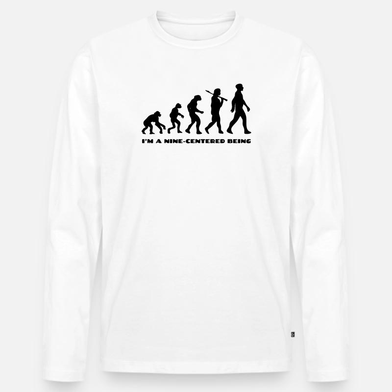 Évolution - T-shirt manches longues Premium bio Homme - blanc