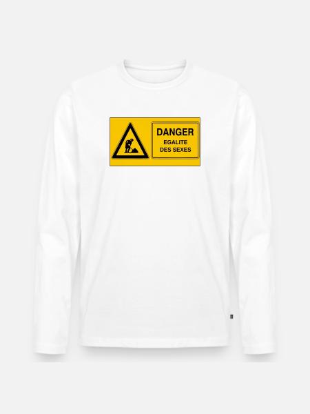 Gender equality - Men's Premium Organic Long Sleeve Shirt - white