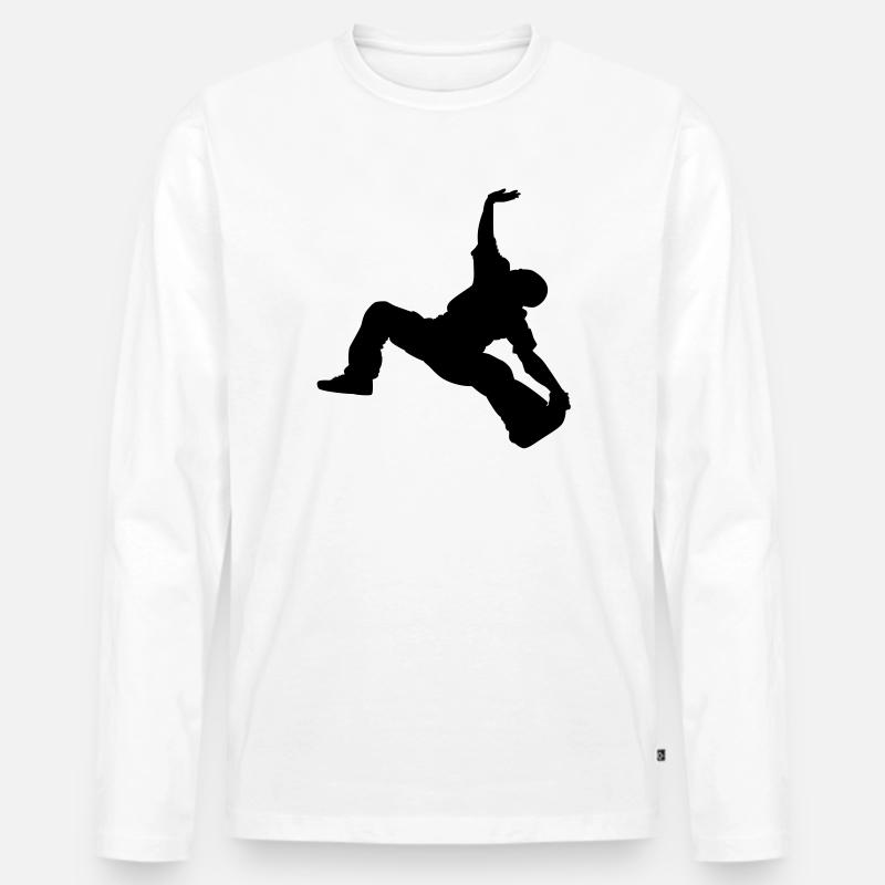 break06 - Männer Premium Bio Langarmshirt - Weiß