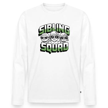 Sibling Squad Sibling Love and Rivalry - Men's Premium Organic Long Sleeve Shirt - white - Front - Nico (187cm)