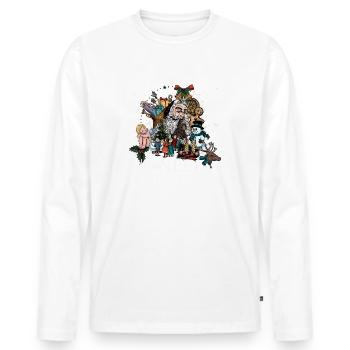 All You Need Is Christmas - Men's Premium Organic Long Sleeve Shirt - white - Front - Nico (187cm)