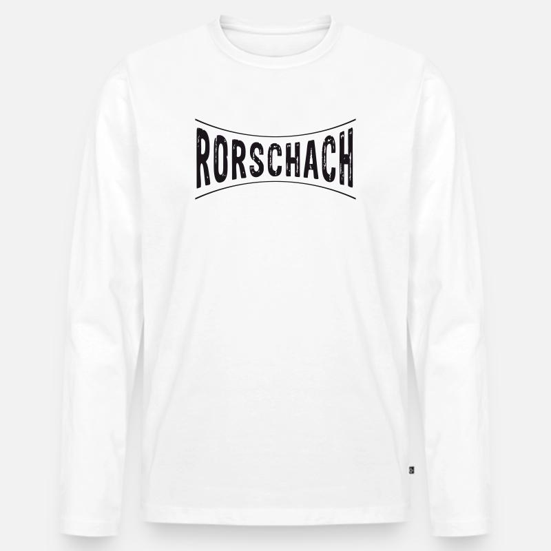RORSCHACH LOGO - Rorschacherin - Männer Premium Bio Langarmshirt - Weiß