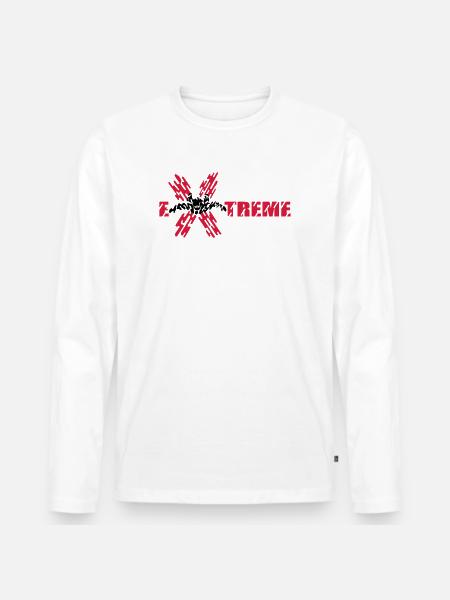 skydiver extreme - Men's Premium Organic Long Sleeve Shirt - white