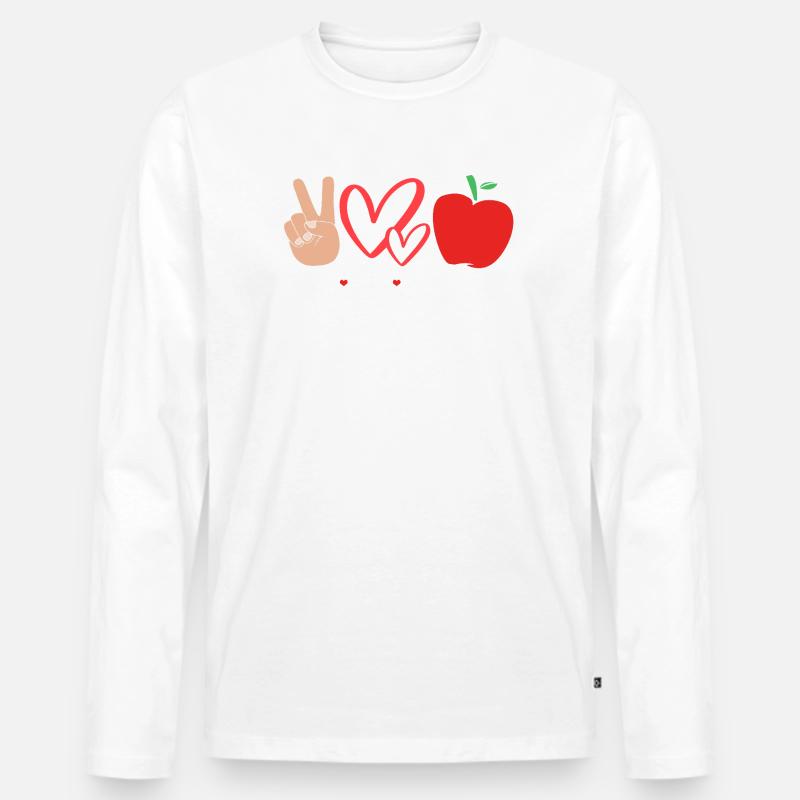 Lehrerassistent Paraprofessional Paraeducator - Männer Premium Bio Langarmshirt - Weiß