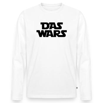 Voilà - T-shirt manches longues Premium bio Homme - blanc - Devant - Nico (187cm)