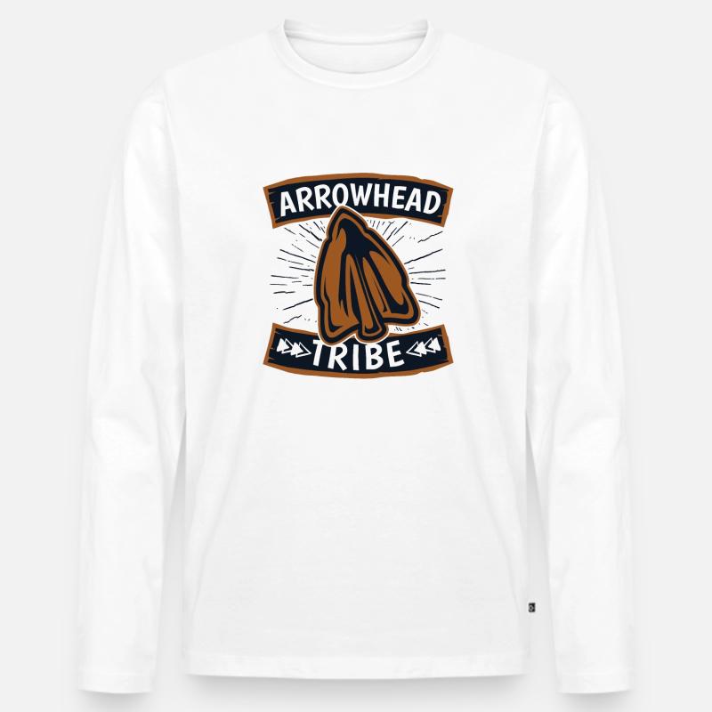 Arrowhead Tribe Jagdspitzen Arrowhead Hunter - Männer Premium Bio Langarmshirt - undefined