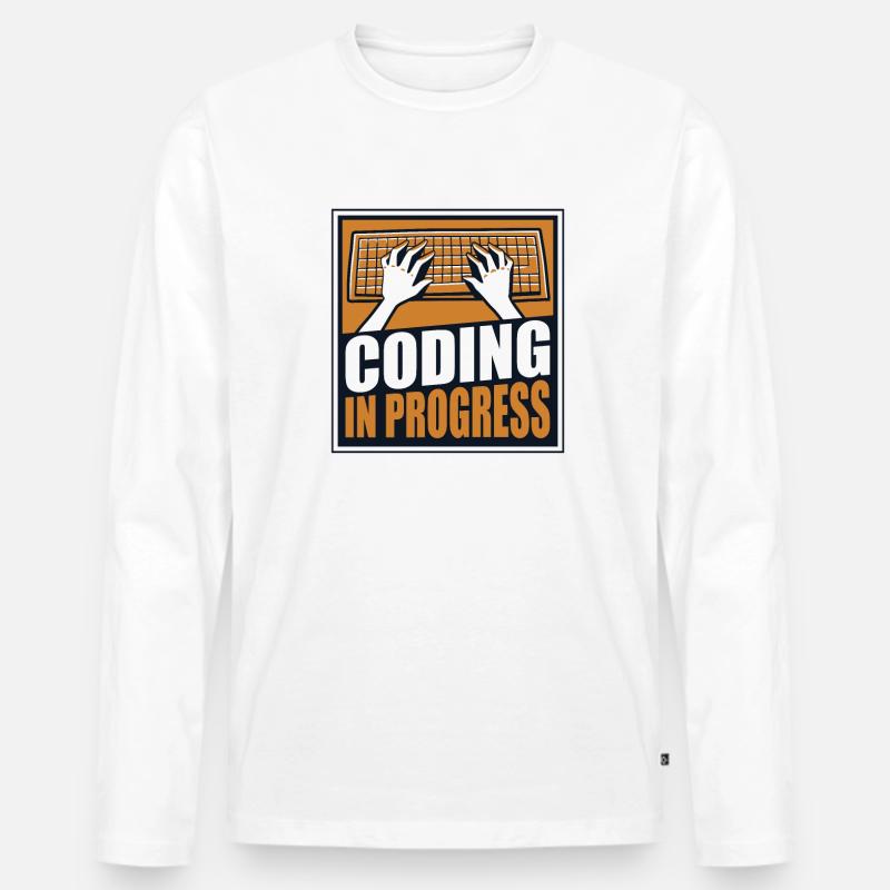 Coding In Progress Softwareingenieur Developer - Männer Premium Bio Langarmshirt - undefined