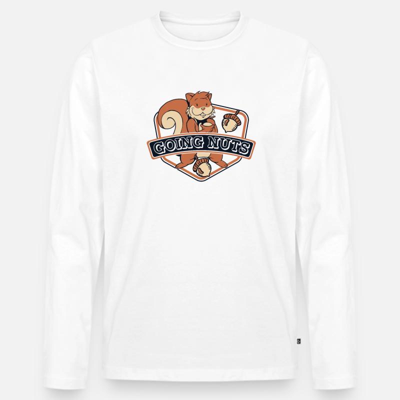 Going Nuts Squirrel Fox Squirrel Grey Squirrel Men's Premium Organic Long Sleeve Shirt