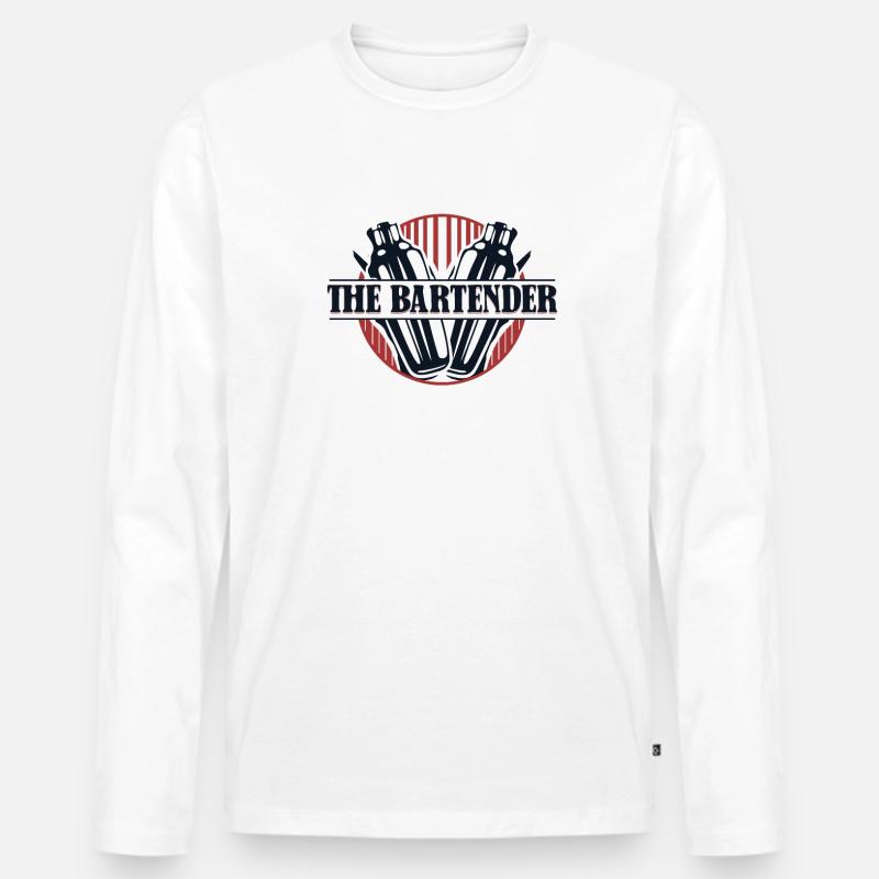 The Bartender Mixologist Barmann Bartender - Männer Premium Bio Langarmshirt - undefined