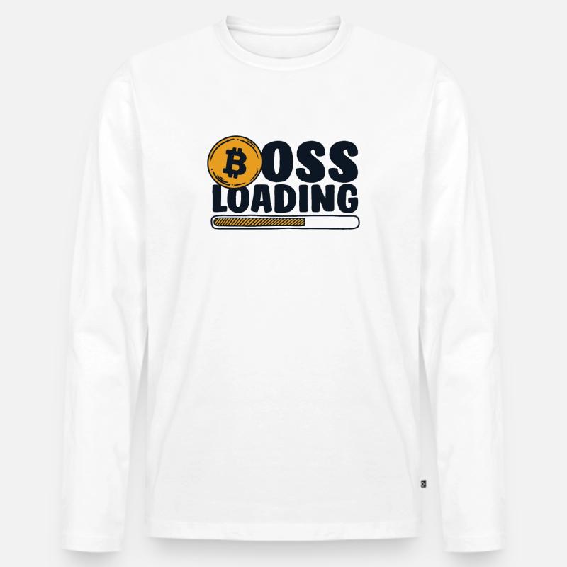 Loading Crypto Kryptowährung Blockchain - Männer Premium Bio Langarmshirt - undefined