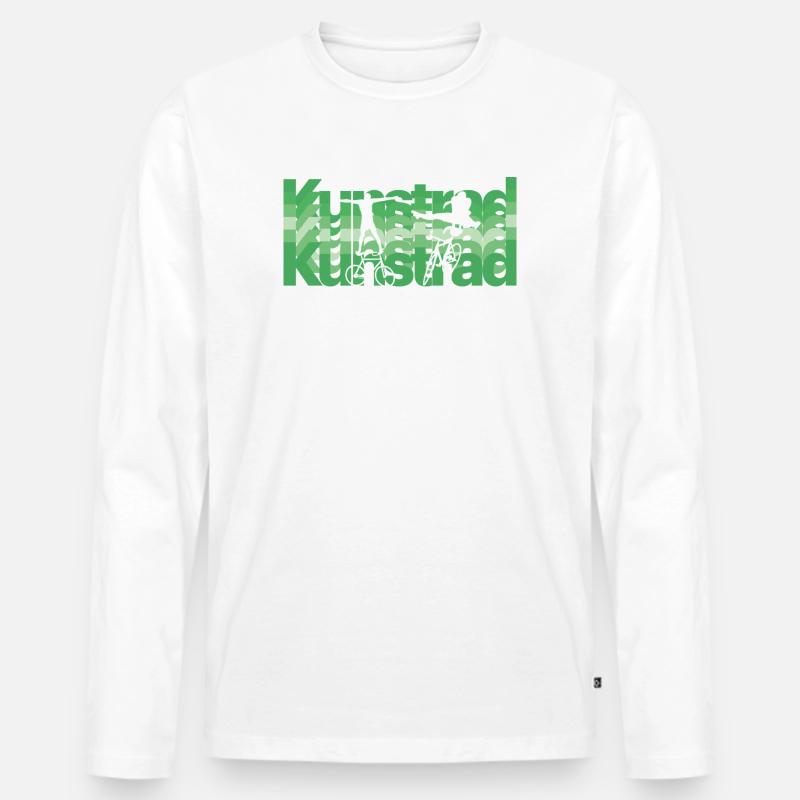 Kunstrad, Kunstradfahren, Hallenradsport - Männer Premium Bio Langarmshirt - Weiß