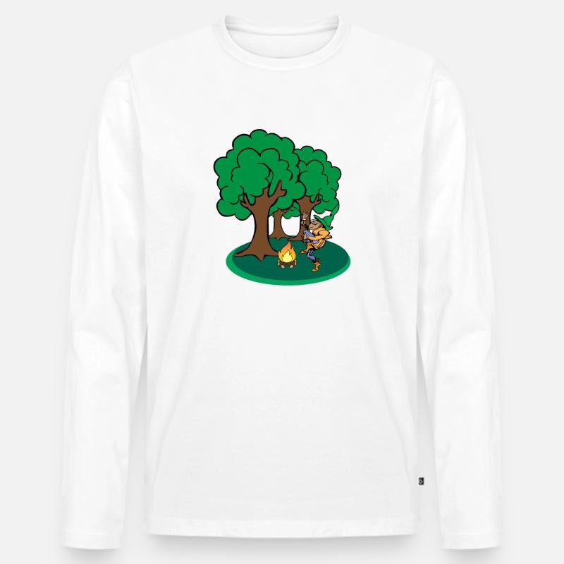 Rumpelstilzchen - Männer Premium Bio Langarmshirt - Weiß
