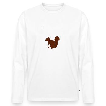 ADHD Attention deficit hyperactivity disorder Gift - Men's Premium Organic Long Sleeve Shirt - white - Front - Nico (187cm)