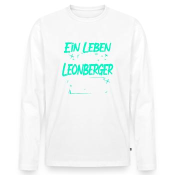 Leonberger - Männer Premium Bio Langarmshirt - Weiß - Vorne - Nico (187cm)