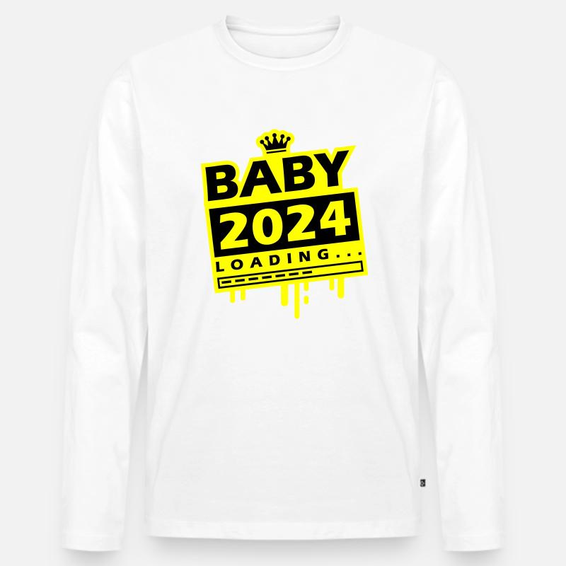 Baby 2024 Loading - Männer Premium Bio Langarmshirt - undefined
