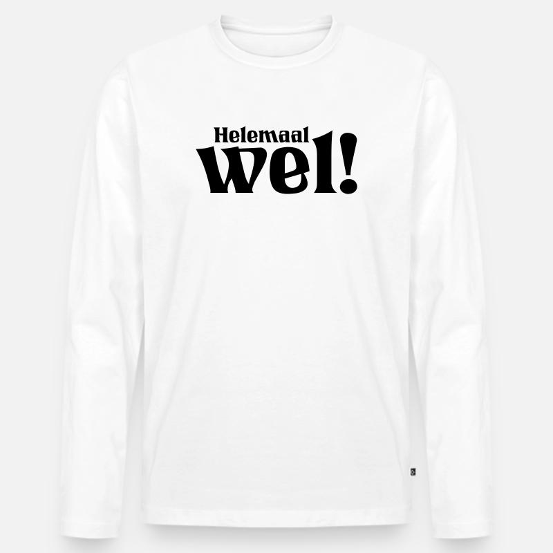 18 Ziemlich viel! - Männer Premium Bio Langarmshirt - Weiß