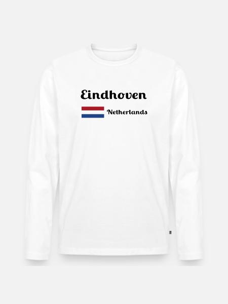 Eindhoven Netherlands- Stylish prints - Men's Premium Organic Long Sleeve Shirt - white