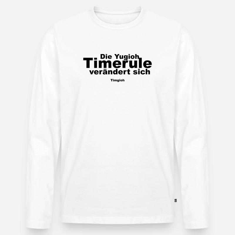 Die neue Timerule  - Männer Premium Bio Langarmshirt - Weiß