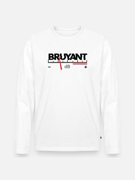 Bruyant - T-shirt manches longues Premium bio Homme - blanc
