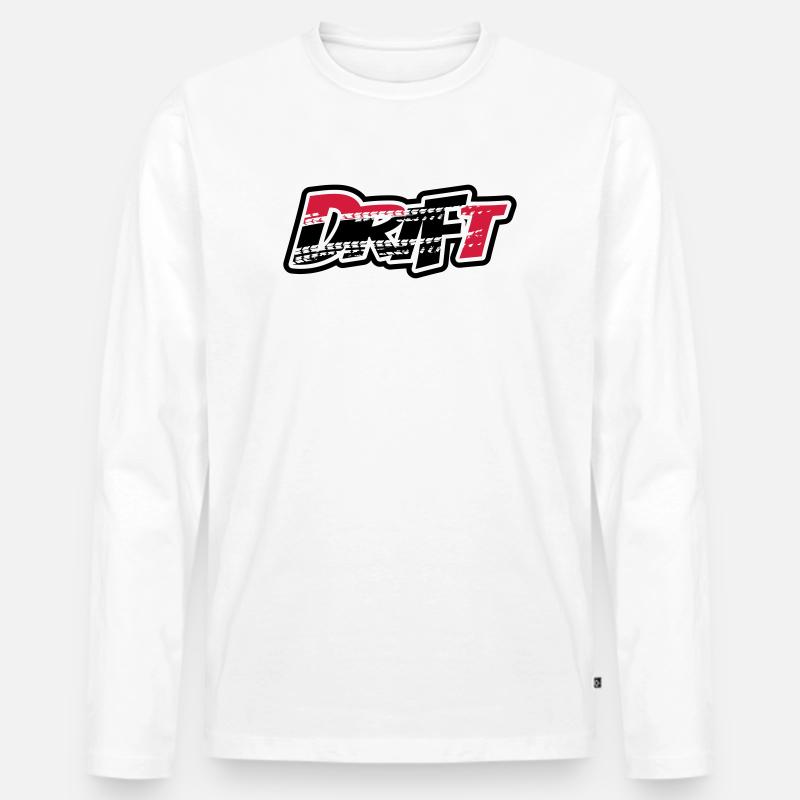 Drift Motorsport - Männer Premium Bio Langarmshirt - Weiß