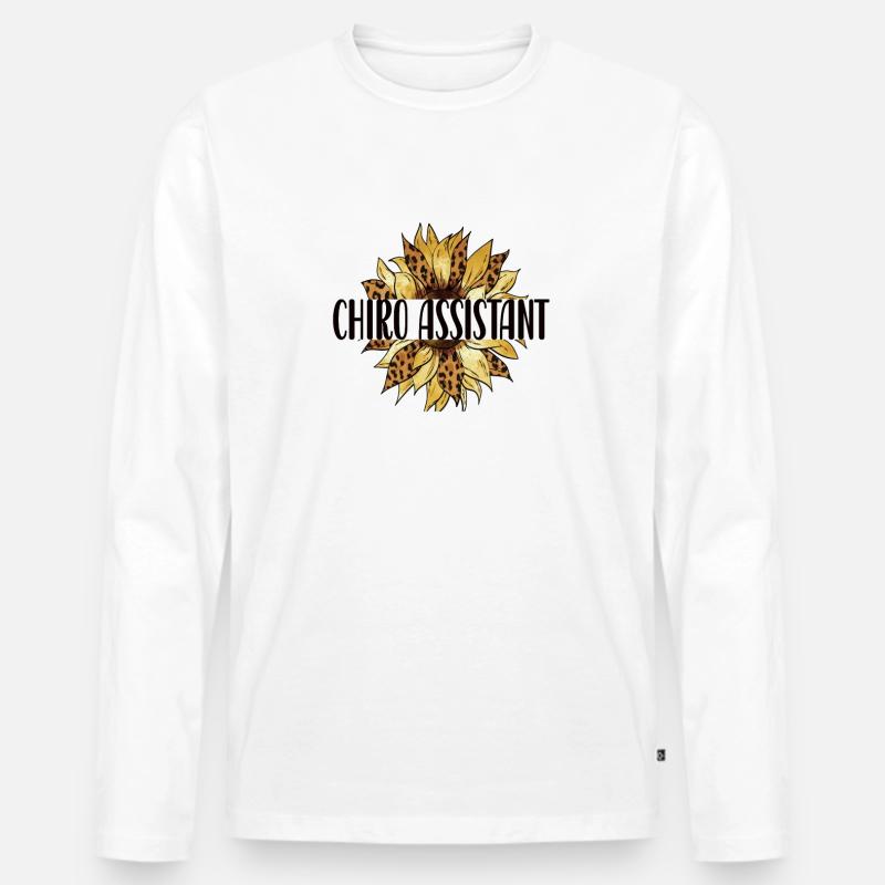 Chiropraktischer Assistent Chiropraktik Assistent - Männer Premium Bio Langarmshirt - Weiß