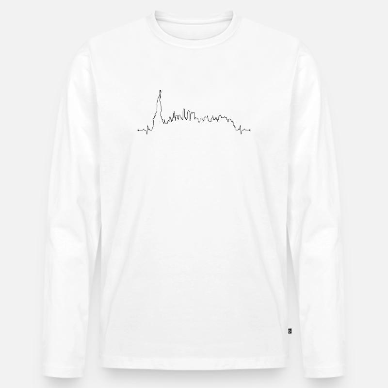 design_missing_request - Männer Premium Bio Langarmshirt - Weiß