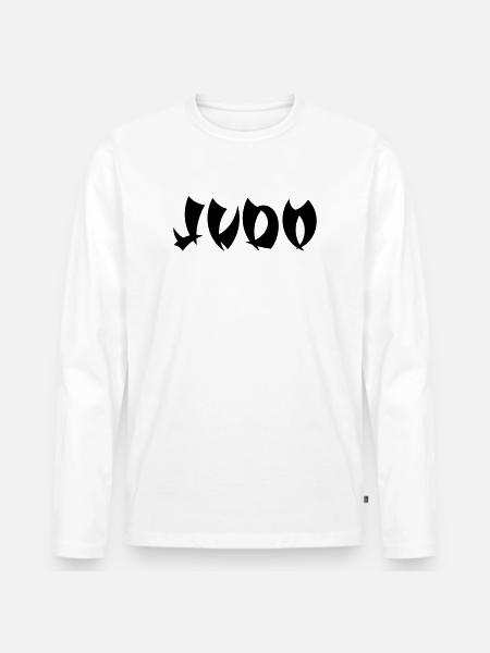 judo - T-shirt manches longues Premium bio Homme - blanc