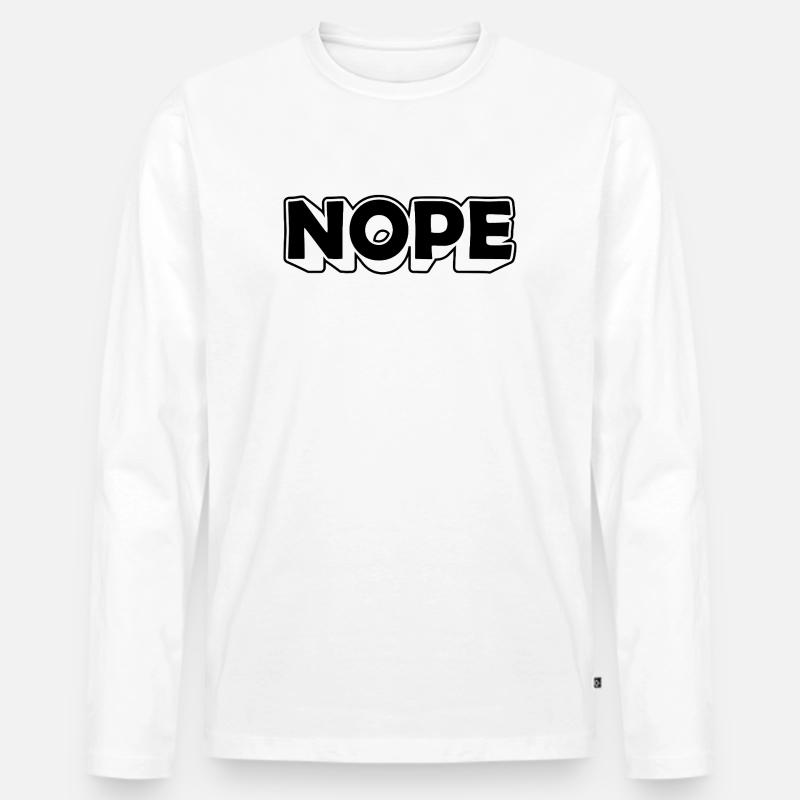 Abstrakte Farbexplosion auf Leinwand - Männer Premium Bio Langarmshirt - Weiß