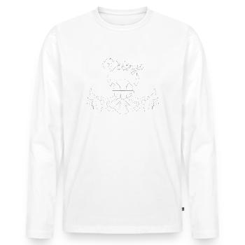 Viking - T-shirt manches longues Premium bio Homme - blanc - Devant - Nico (187cm)